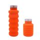 Eco Friendly 500ML Compressible Silicone Roll Up Water Bottle