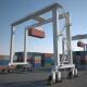 Double Girder Rubber Tired Gantry Crane 20t~50t With Span 5~10m For Lifting Containers At Port