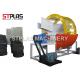 Car / Truck Waste Tyre Shredding Machine For Rubber Recycling High Efficient