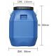 Durable Blue Plastic Bucket 50L Heavy 50 Litre Plastic Tank FDA