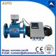 PTFE Liner electromagnetic flow meter with remote control 4-20mA output