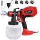 2.54 Pounds Pneumatic Air Tools Red Handle Spray Gun Set For Pressure / Gravity Painting