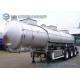 Lifting Axle 6 Tires Oil Tank Trailer Aluminum chemical trailers 22000 Liters