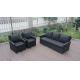 5 Seat Back Cushion Outdoor Rattan Sofa Set For Hotel Poolside