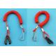 Popular Factory Direct Red Elastic Coil-style Jet Ski Safety Spring Leash w/J-hook&Stop Switch Tool