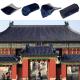 Chinese Style Roof Tiles Decoration Cobalt Blue Ceramic Roofing Tiles