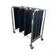 Adjustable ESD Panel Rack Cart Width 530mm For Large PCB Board Circulation