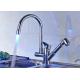 ROVATE Chrome Finished LED Light Kitchen Faucet With Pull Out Bidet