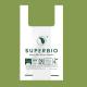 100% Compostable Shopping Bags PBAT PLA Compostable Plastic Carry Bags