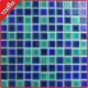 25x25 mm blue glass mosaic swimming pool tile