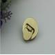 New style shiny gold round shape heart accessories metal turn lock for handbag