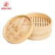 Round Shape 24cm Bamboo Steamer Basket For Dumplings