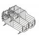 Customized 800 Sows Farming Equipment Gestation Cage For Sow