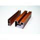 Custom Wood Grain Aluminium Door And Window Profiles Supporting Powder Coating / Polishing