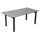 1650*850mm Knock-Down Solid Top Dining Table With Ceramic Top Dt-996-165 Grey