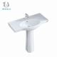 ISO Cloakroom Mini Full Pedestal Wash Basin Floor Wall Mounted Stain Resistance