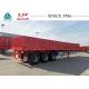 SUNSKY 3 Axle 40ft Flatbed Trailer 40T Payload With Drop Side Wall