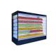 Fruit Display Rack Wall Mounted Refrigerator With Night Curtain