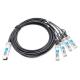 Arista Networks CAB-Q28-S28-3M Compatible 3m (10ft) 100G QSFP28 to Four 25G SFP28 Copper Direct Attach Breakout Cable