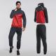 Black And Red Running Wear With Zipper Closure XL , XXL , XXXL Size