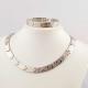 US Europe Fashion 316L Stainless Steel Bracelet With Matched Necklace Jewelry Set CQS67