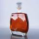 Clear Premium Whiskey Decanter With Wooden Cork Full Coated Polished Whiskey Glass Bottle
