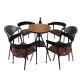 H78cm Chair H75cm Table Bistro Table And Chairs Set Hand Weaving
