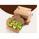 Brown Paper Takeaway Food Packaging Containers , Fast Food Salad Paper Takeout