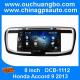 Ouchuangbo audio radio oem multimedia Honda Accord 9 2013 support BT iPod USB SD USA map