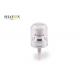 20 / 400 White Plastic Cosmetic Treatment Pumps Plating Surface With Full Cover