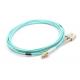 10 Feet OM4 Fiber Optic Patch Cable ST To LC Duplex Plenum Armored PVC Material