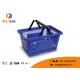 Stackable Grocery Hand Baskets 21L Plastic Carry Basket With Handle