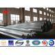 Bitumen 220kv steel pipes Galvanized Steel Pole for overheadline project