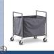 Folding Laundry Cart / Hotel Chrome Laundry Rack / Heavy-duty Laundry Stand with Laundry bag