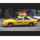 High Resolution Taxi Top Advertising Signs Waterproof P4 Led Screen 2 Years Warranty
