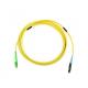 MU To LC Single Mode Fiber Optic Cable Simplex 2.0/3.0mm LSZH Jacket Low Insertion Loss