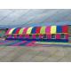 Colorful Semicircle Inflatable Dome Tent PVC Waterproof With Luxury Lining Decoration