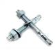 Silver Finish Expansion Screw for Concrete Wall Hardware Hex Through Bolt and