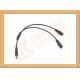 OEM / ODM DC12V custom power cables Male To Female 1 To 2 Y Type