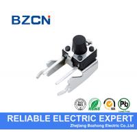 Thru Hole Momentary Tactile Switch 6X6mm Metal Bracket DIP Terminal With 4 Pin