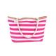Custom Shopping bags With Cotton Rope Handle Red Striped 43*37*12 cm
