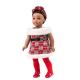 3pcs set Doll clothing for 15 inch doll dress skirt tops fit for 45cm 50cm height girl doll