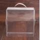 Custom Logo Transparent Printed PVC Box , Plastic PVC Folding Box With Handle