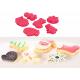 Red Food Grade Silicone Birthday Cake Molds , Silicone Food Molds For Freezers