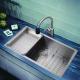 drop-in overmount topmount single bowl inox 304 handmade custom size 18 gauge  sink