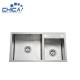 SUS304 Stainless Steel Kitchen Sinks Double Bowl Handmade House Kitchen Sinks With Filter Basket