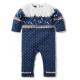 Wholesale Infant Rompers Christmas Knitted Cute Pattern Embroidery Jumpsuits long Sleeves Baby Romper