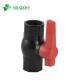 Water Media 1/2-1 Inch Black PVC Octagonal Ball Valve with Threaded UV Protection
