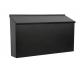 Residential Black Powder Coating Wall Mailbox with Modern Lock and Customized Design