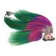 Stunning Rainbow Turkey Colored Human Hair Extensions 100% Non Remy Human Hair